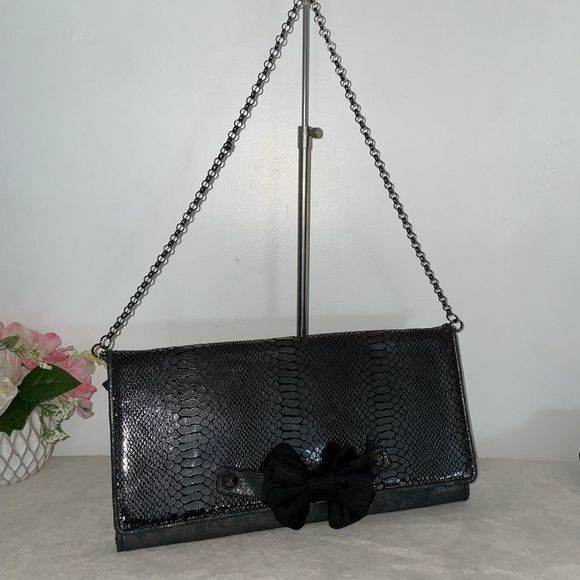 Betsey Johnson Handbags - Betsey Johnson Crossbody Bag / Clutch Black Large